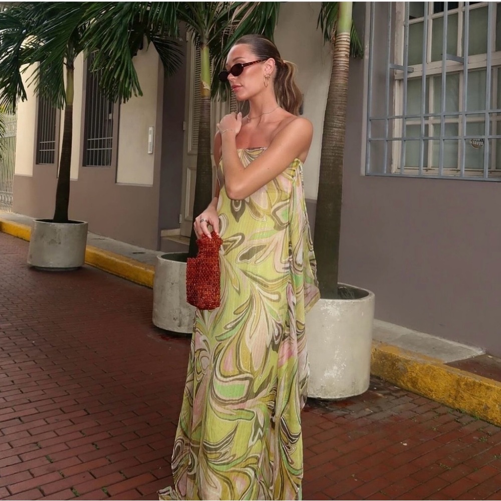 Alexis Multicolor Strapless Dress - Picture 2 of 2